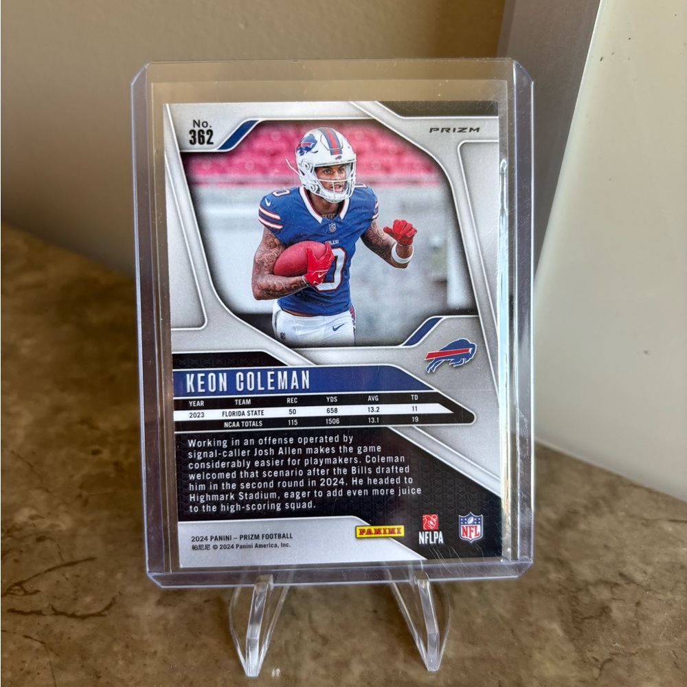 Keon Coleman Rookie Card - Picture 2 of 2